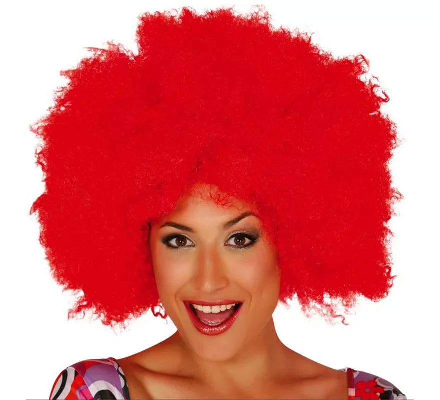 Peluca afro extra grande pelirroja