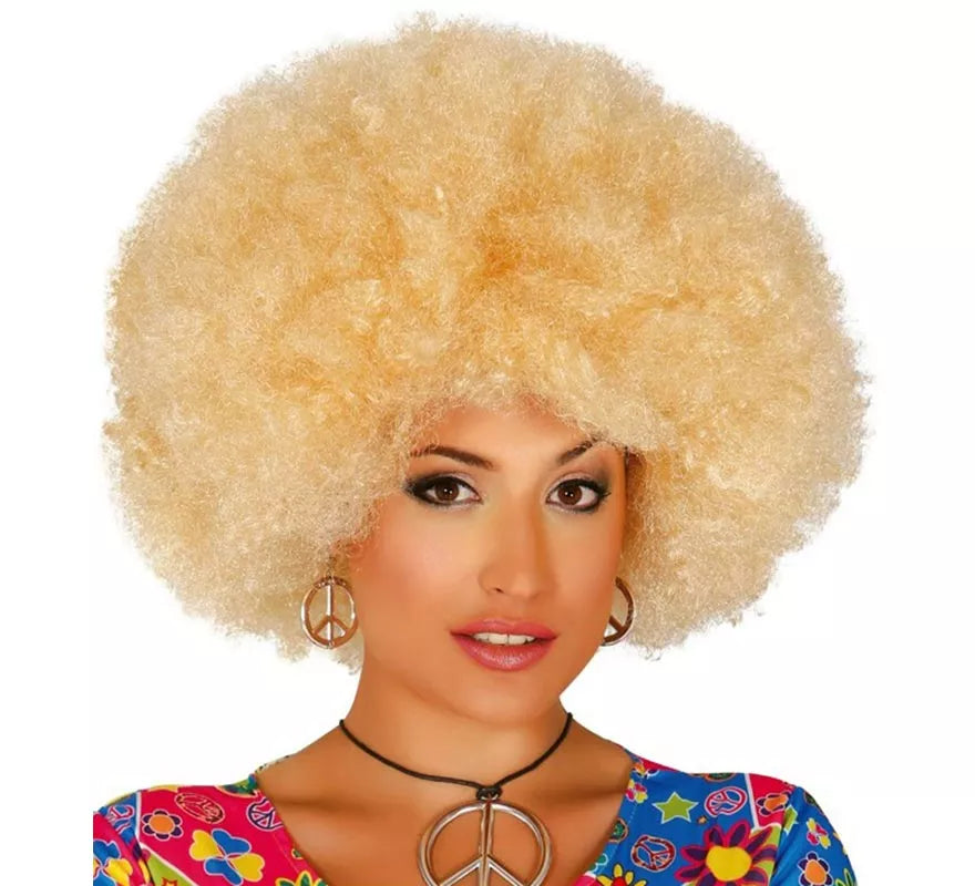 Translation missing: en.Peluca afro extra grande rubia