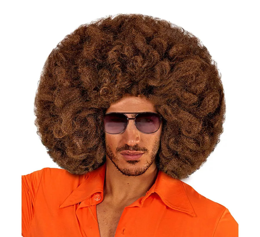 Peluca Afro Gigante en varios colores en caja