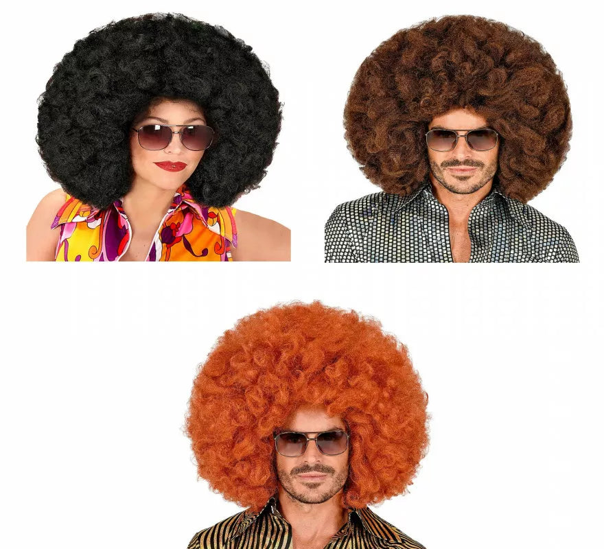 Translation missing: en.Peluca Afro Gigante en varios colores en caja