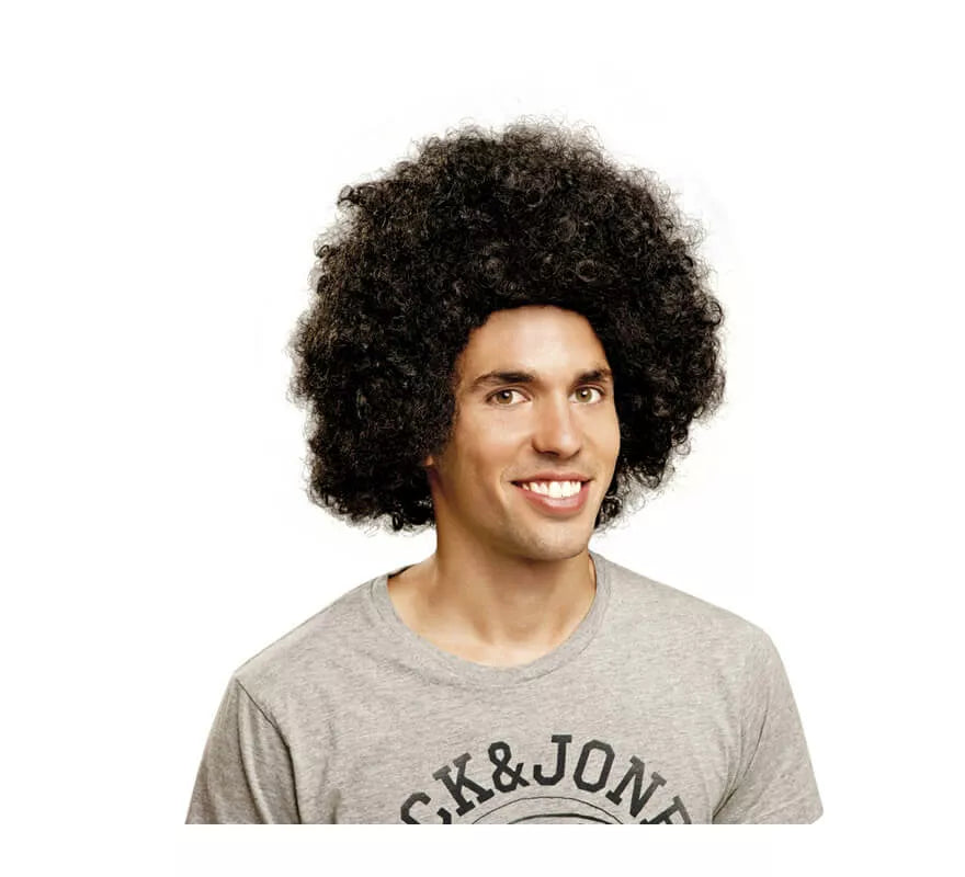 Translation missing: en.Peluca Afro Jumbo Negra
