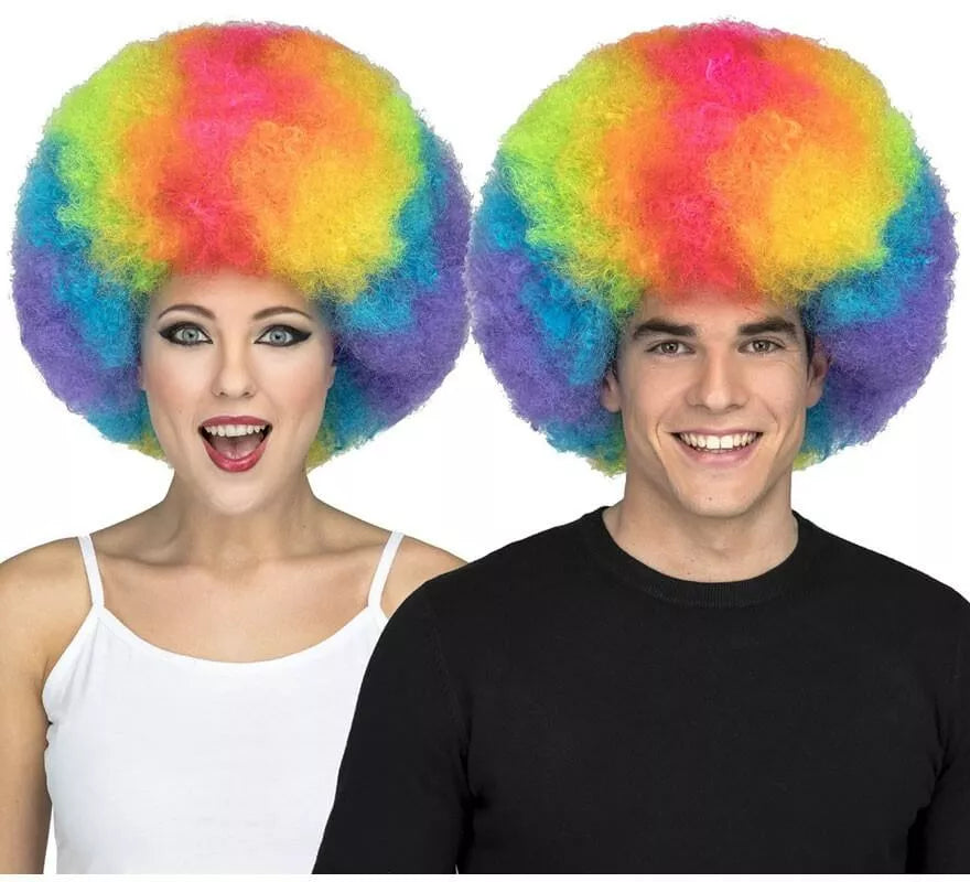 Translation missing: en.Peluca Afro Multicolor Extra grande