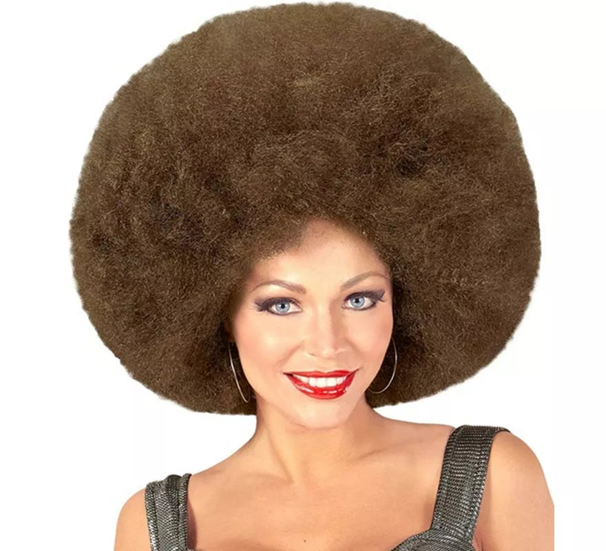 Peluca Afro Sobredimensionada en varios colores de alta calidad