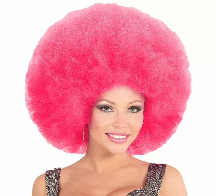 Peluca Afro Sobredimensionada en varios colores de alta calidad