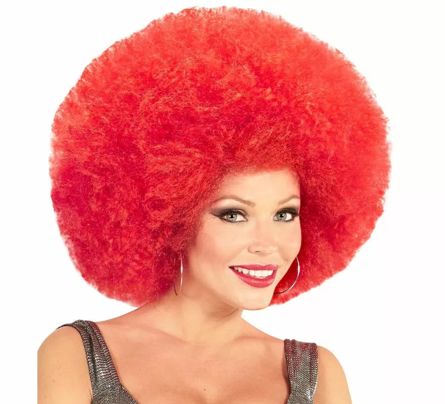 Peluca Afro Sobredimensionada en varios colores de alta calidad