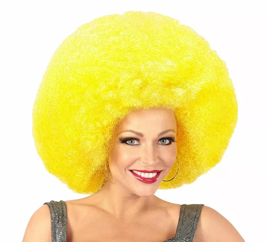 Peluca Afro Sobredimensionada en varios colores de alta calidad