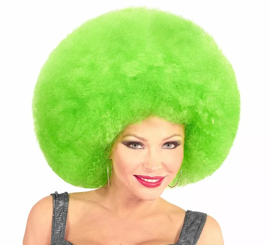 Peluca Afro Sobredimensionada en varios colores de alta calidad