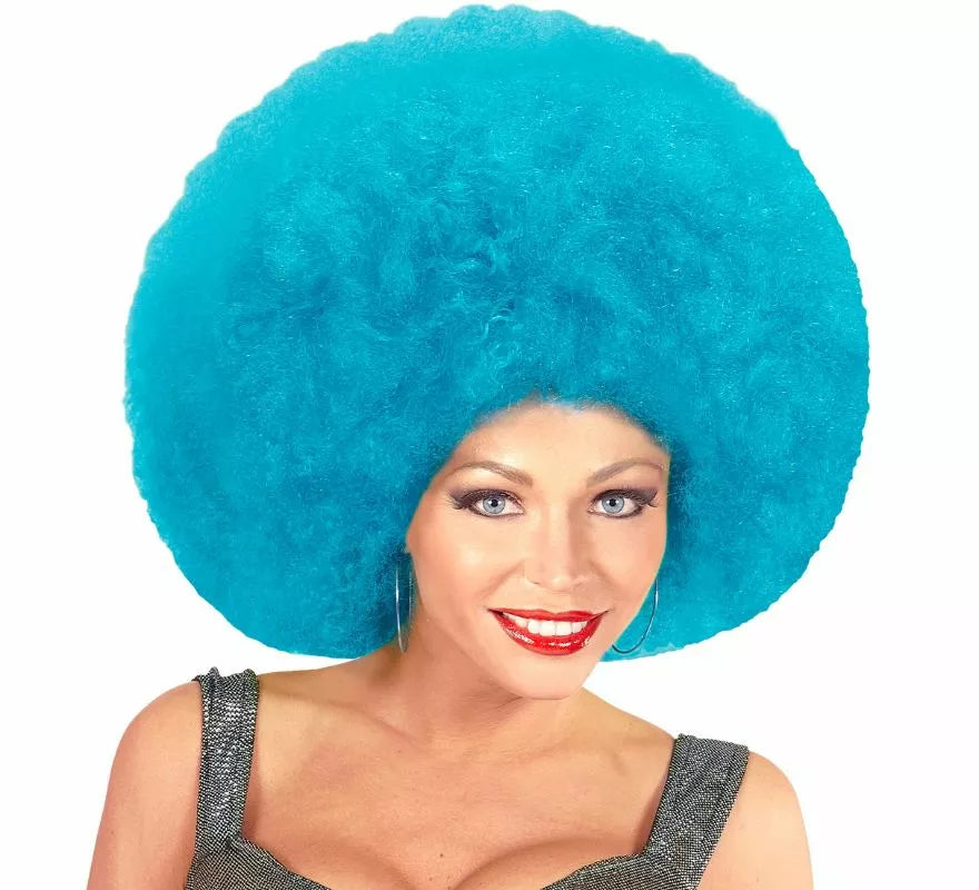 Peluca Afro Sobredimensionada en varios colores de alta calidad