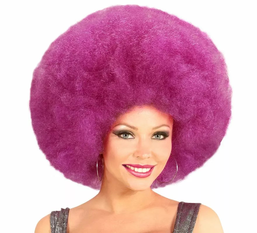 Peluca Afro Sobredimensionada en varios colores de alta calidad