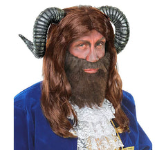Beast Wig with Horns in Box