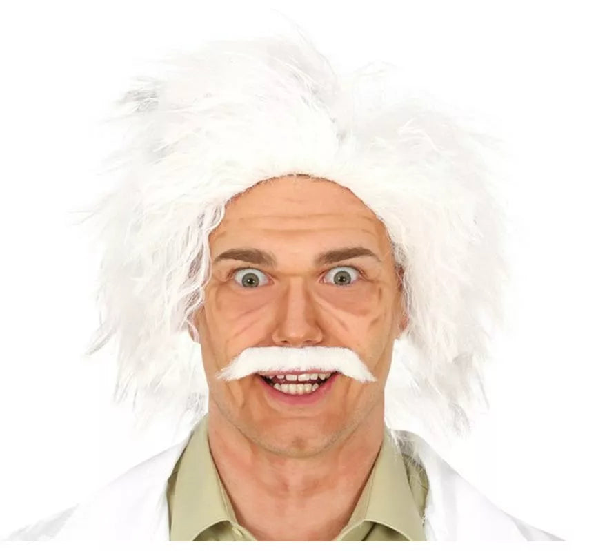 Peluca Blanca de Sabio Loco