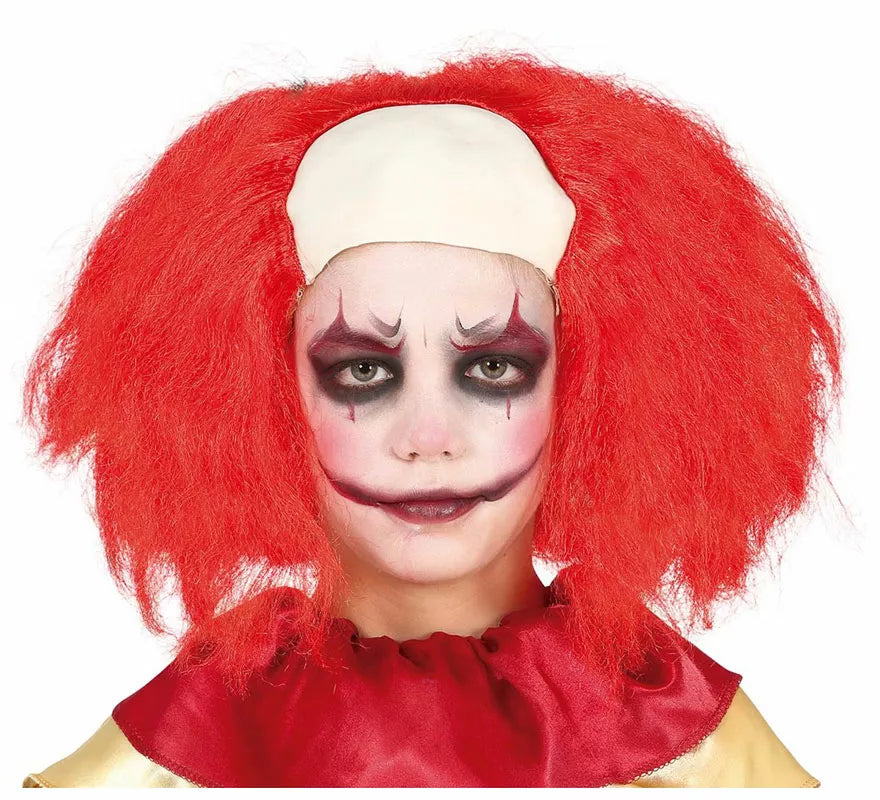 Translation missing: en.Peluca Calva con Pelo Rojo de Payaso Infantil