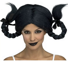 Blue Black Wig with Braids