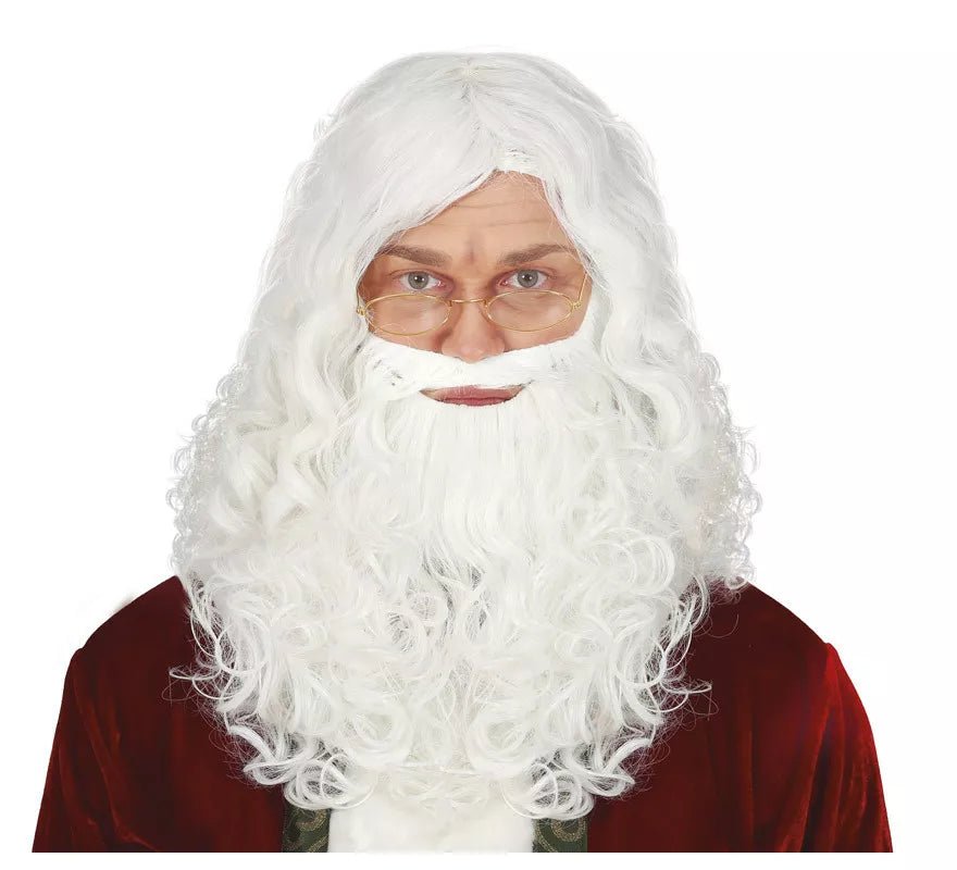 Translation missing: en.Peluca con Barba de Noel larga en caja