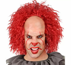 Parrucca da clown spaventoso calvo