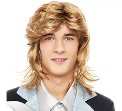 Short Brown 80s Wig