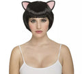 Peluca Corta con Orejas de Gatita
