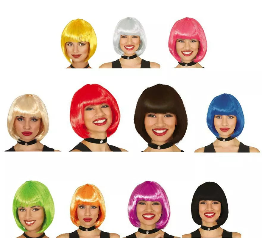 Translation missing: en.Peluca corte bob de 100 g en varios colores
