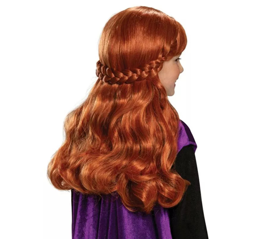 Peluca de Anna de Frozen Infantil