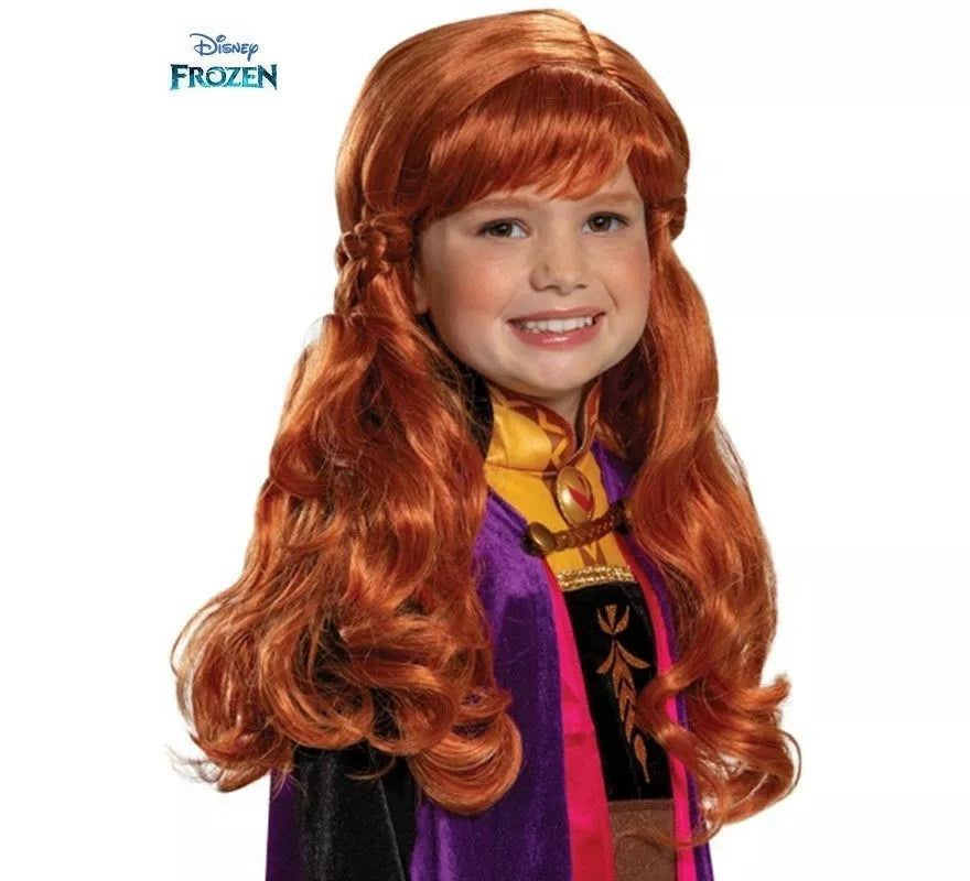 Peluca de Anna de Frozen Infantil