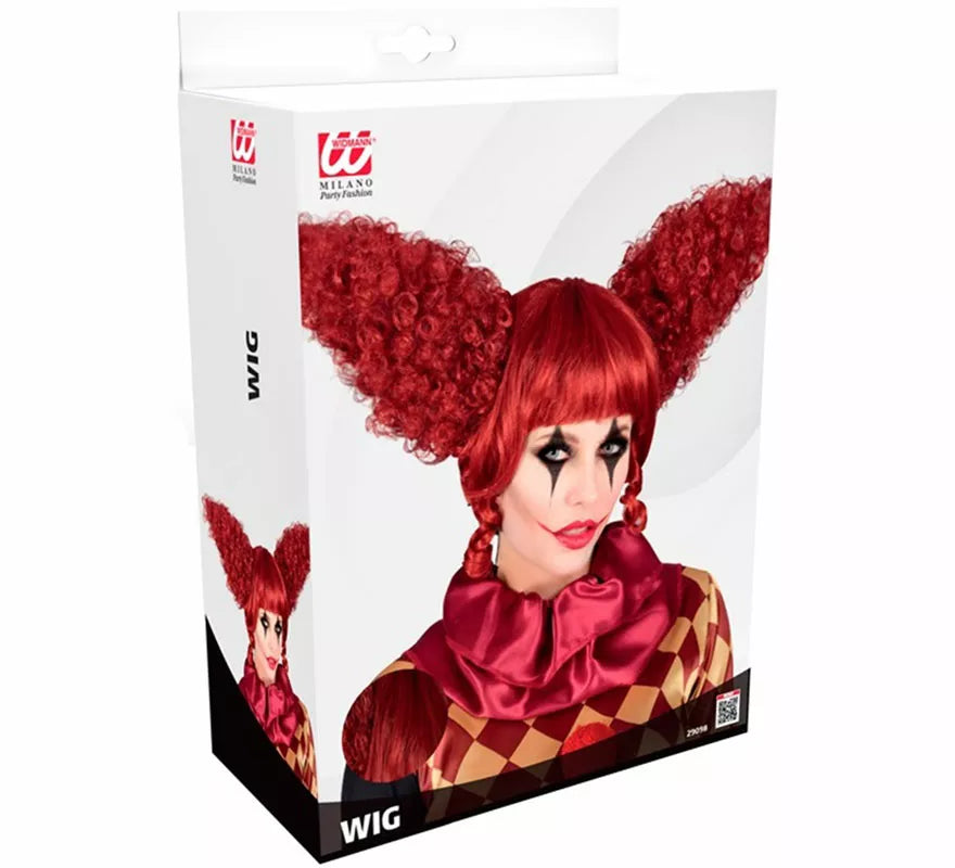 Peluca de Arlequina roja