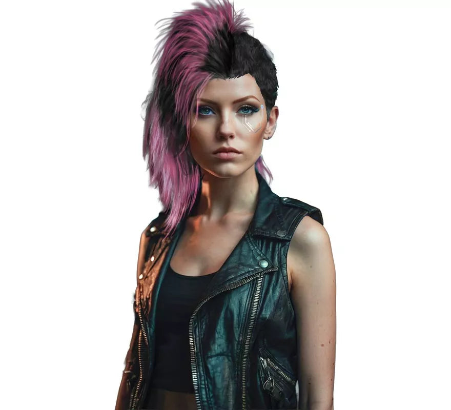 Peluca de Cresta Punk