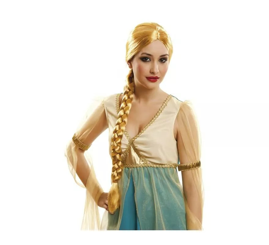 Translation missing: en.Peluca de Doncella Lady con Trenza rubia