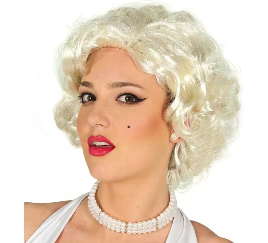 Peluca de Icono de Hollywood Rubia