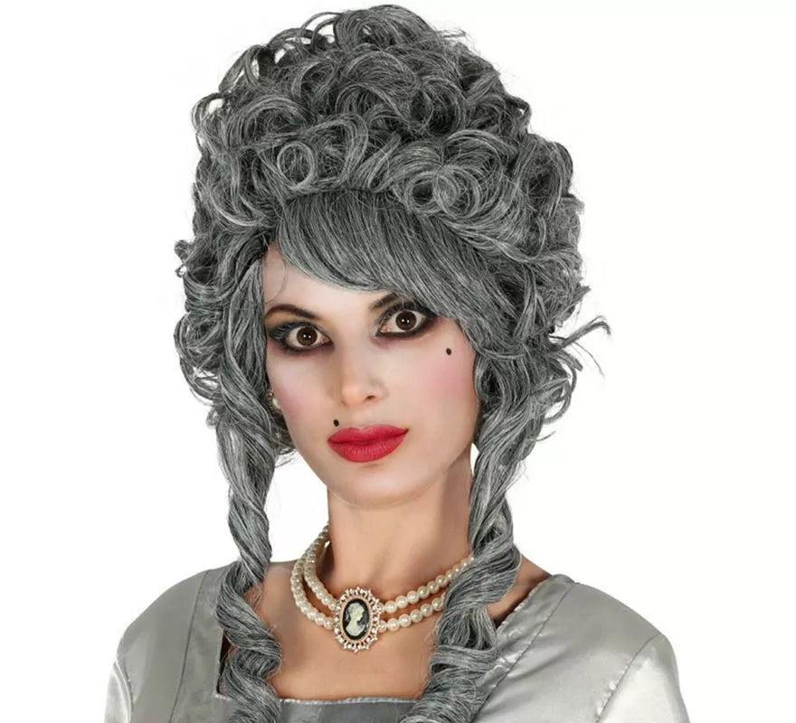Peluca de Marquesa Gris