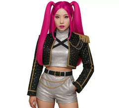 Pink Wig of K-Pop Singer