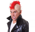 Peluca de Mohicano roja