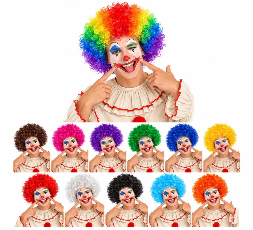 Peluca de Payaso de 120 gr en varios colores
