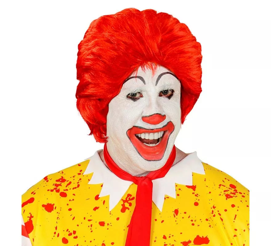 Peluca de Payaso de las Hamburguesas adulto