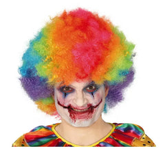 Multicolor Curly Clown Wig
