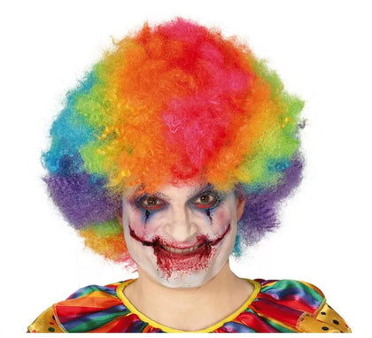 Peluca de Payaso Rizada Multicolor