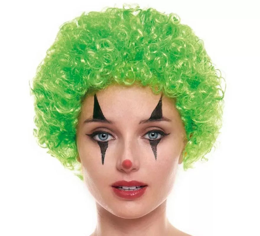 Peluca de Payaso Verde de 70 g