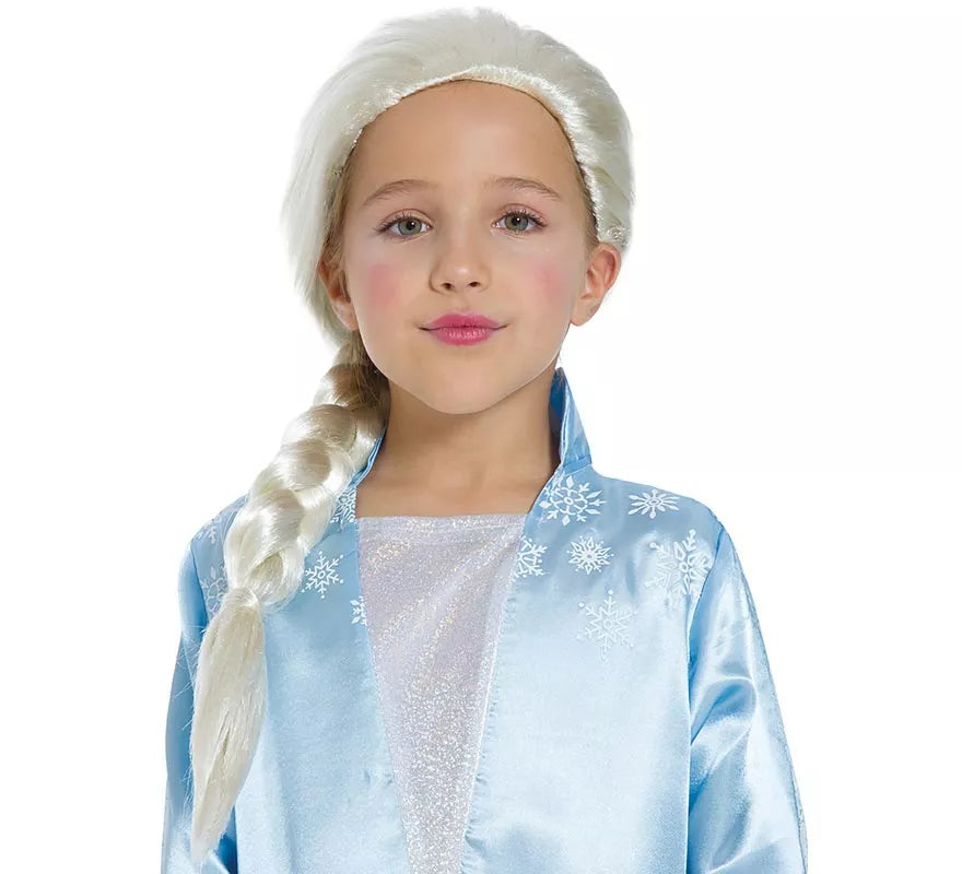 Peluca de Princesa de hielo infantil