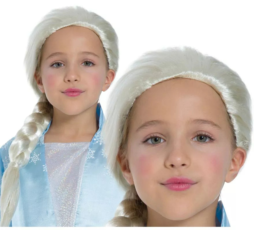 Translation missing: en.Peluca de Princesa de hielo infantil