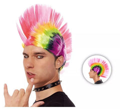Multicolored Punky Crest Wig