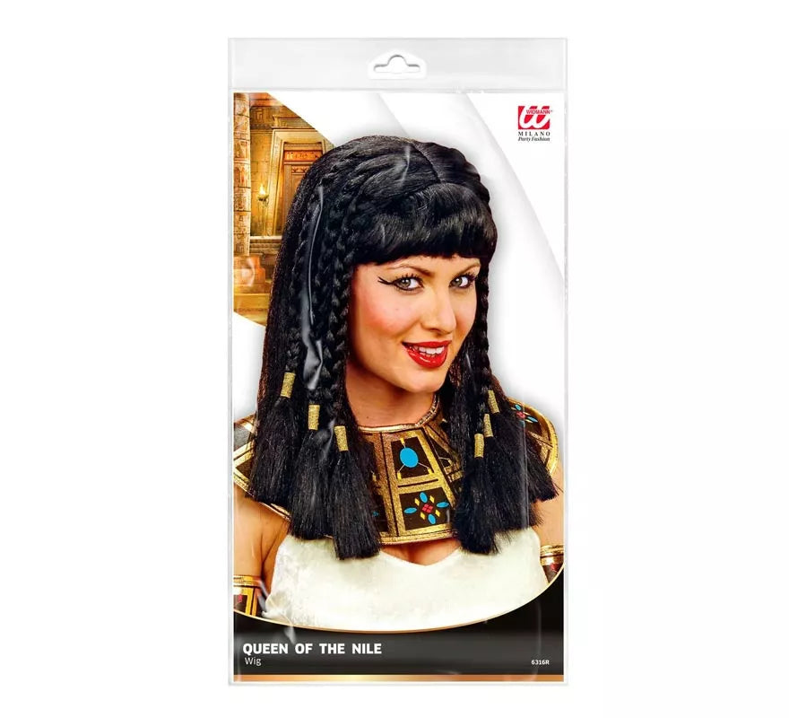 Peluca de Reina del Nilo trenzada adulto