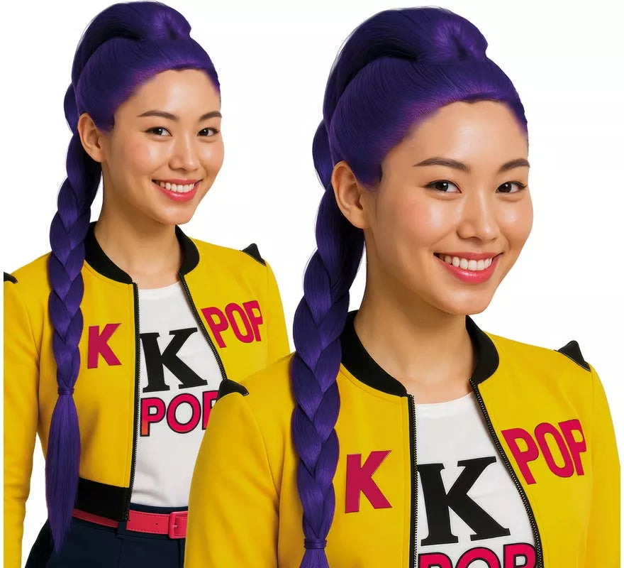 Translation missing: en.Peluca lila de Cantante K-Pop