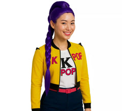 Lilac Braid Wig of K-Pop Singer