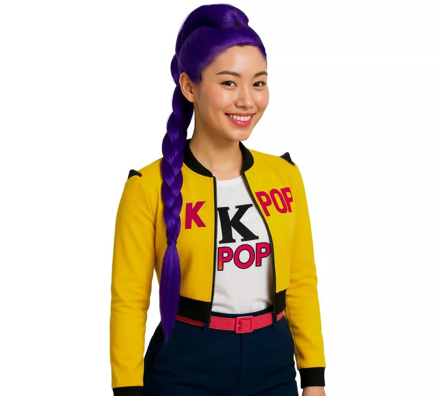 Translation missing: en.Peluca lila de Cantante K-Pop