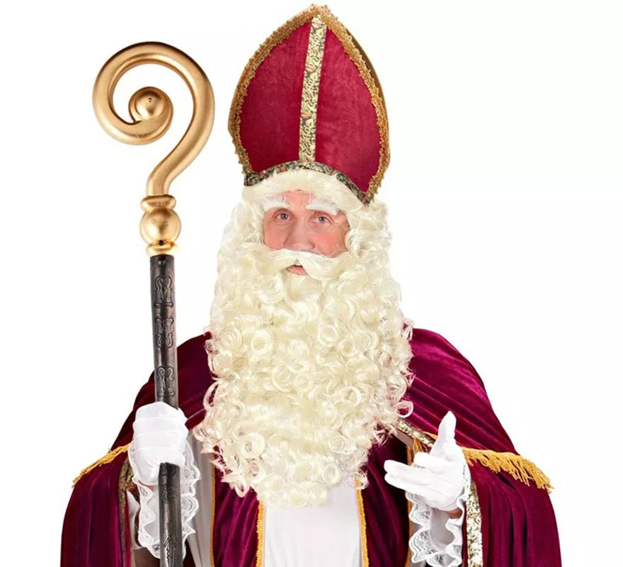 Translation missing: en.Peluca de Santa Claus o San Nicolás con Barba, Bigote y Cejas