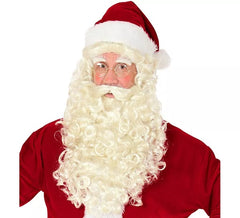 Santa Claus or Saint Nicholas wig with beard, mustache and eyebrows