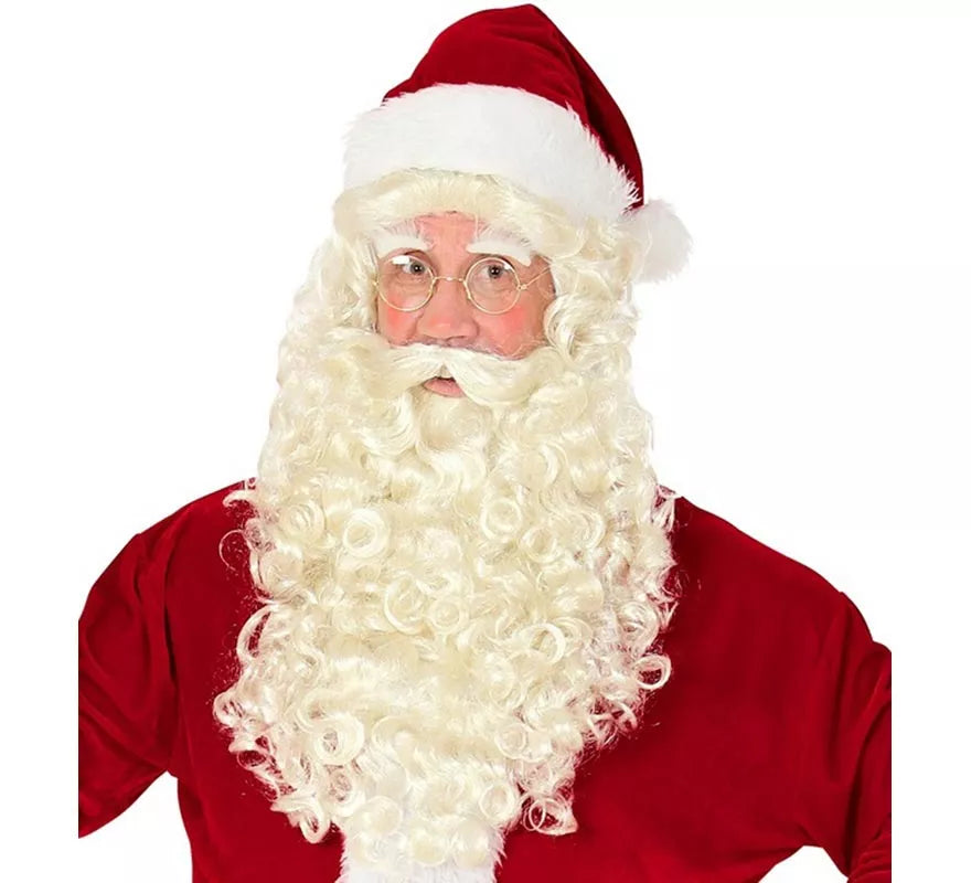 Translation missing: en.Peluca de Santa Claus o San Nicolás con Barba, Bigote y Cejas
