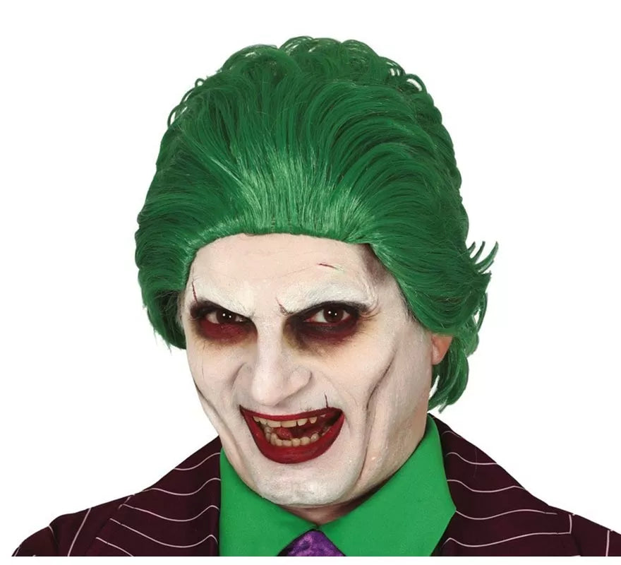 Peluca de Verde Payaso Sonriente