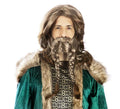 Peluca de Vikingo lisa con Barba tejida