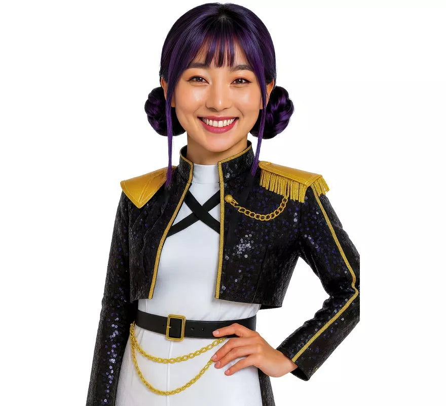 Peluca con moños de Cantante K-Pop