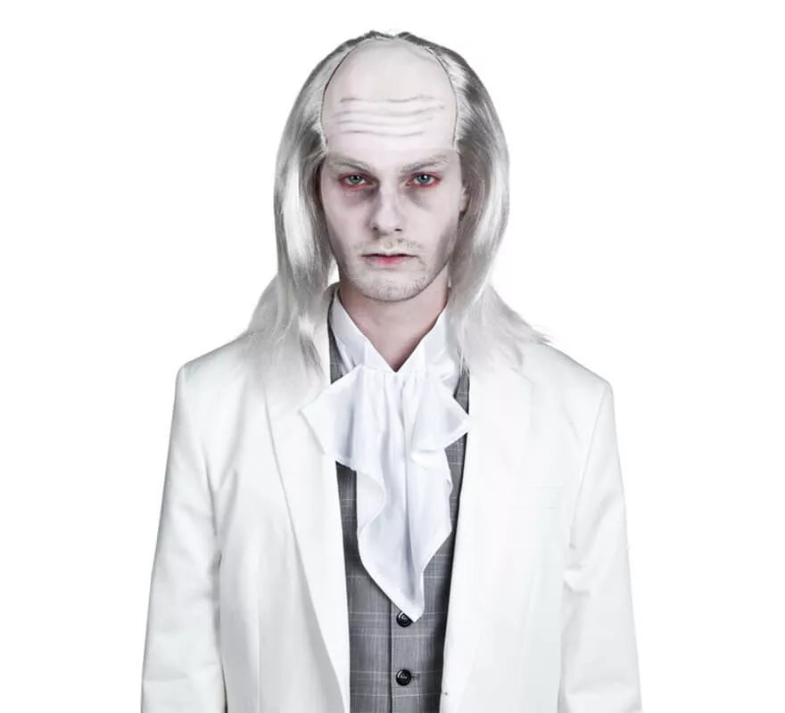 Peluca de Zombie blanco para Halloween